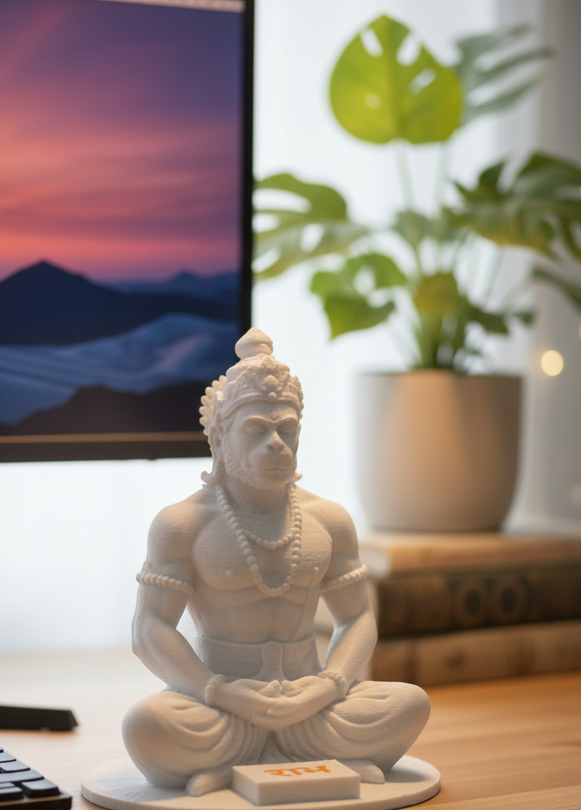 3D Printed Hanuman Idol (6 Inch)