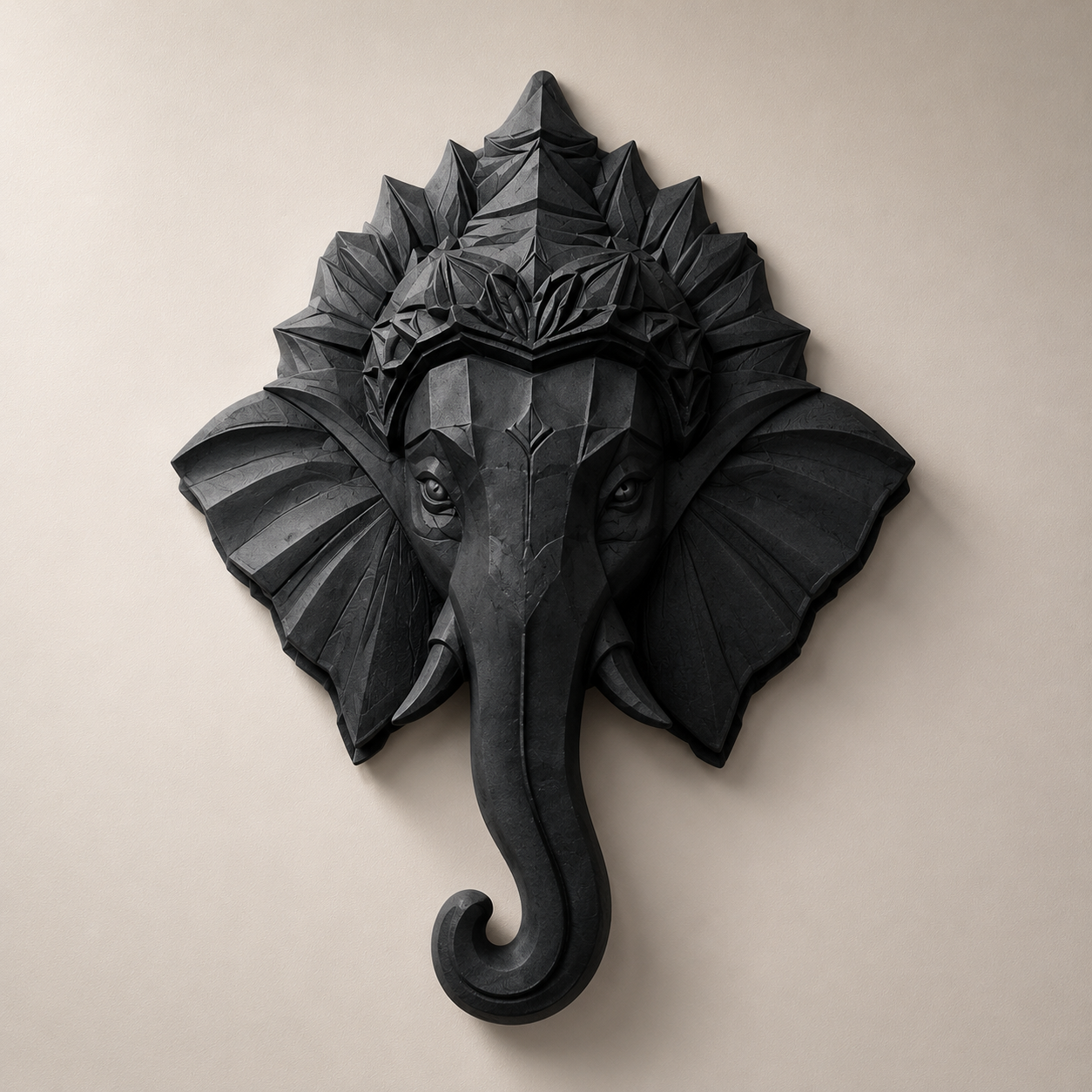 3D Printed Ganesha Wall Art | Modern Hindu Wall Decor for Home & Office | My Miniature