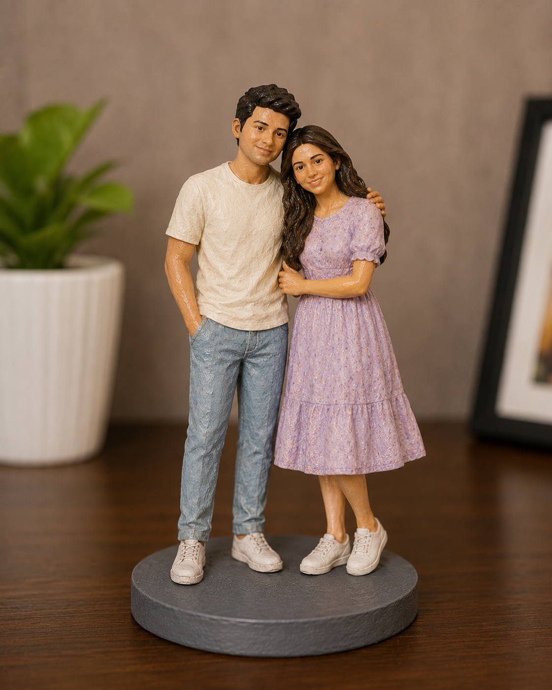 Custom Couple Miniature | Hand Painted 3D Figurine – My Miniature