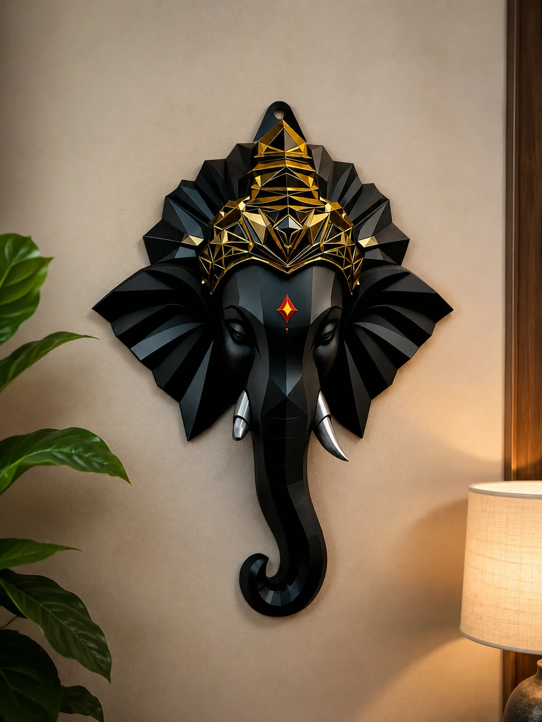 3D Printed Ganesha Wall Art