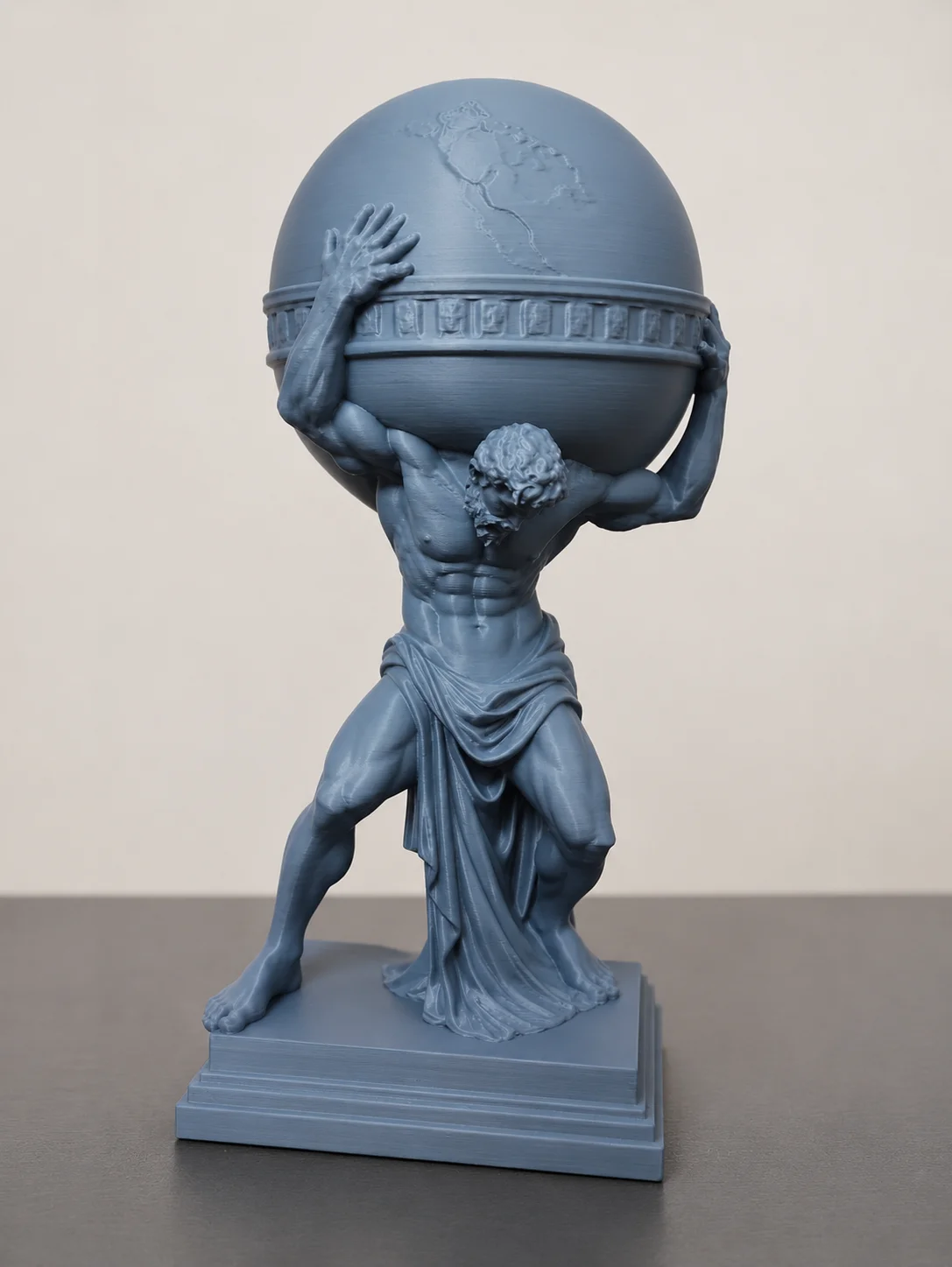 Atlas Globe Statue – Premium 3D Printed Showpiece | My Miniature
