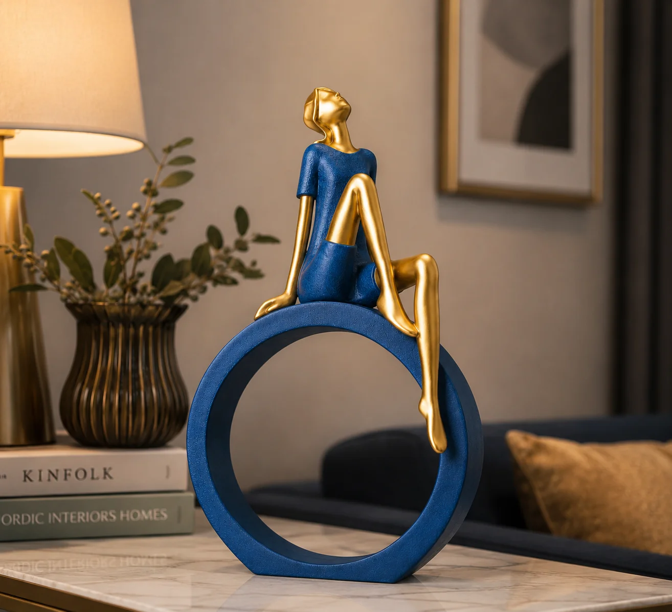 Decorative Showpiece for Home Decor | Modern Lady Sculpture Statue