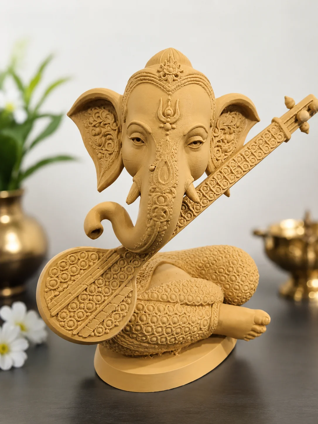 Lord Ganesha with Veena Idol