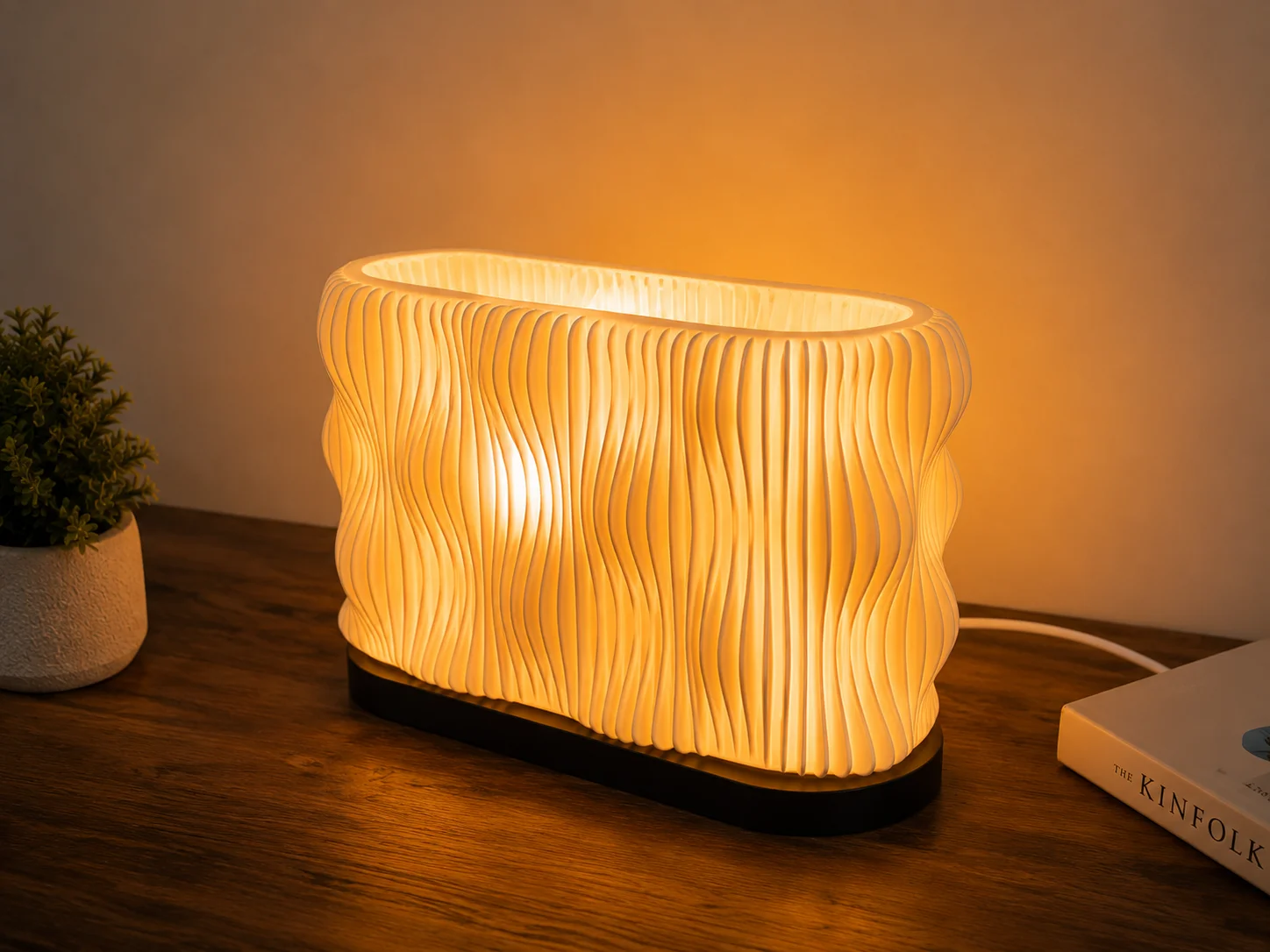 Modern Wave Table Lamp
