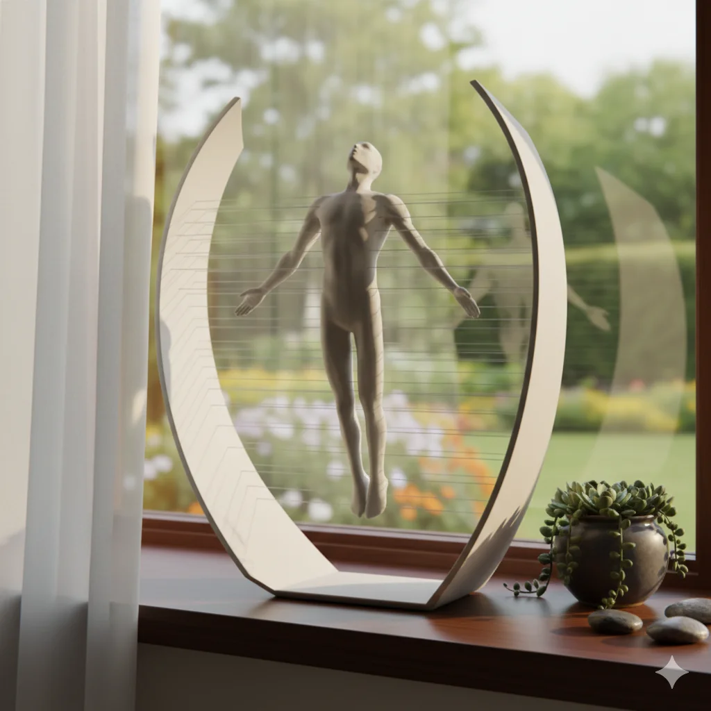 Premium 3D Printed Abstract Human Figure Sculpture