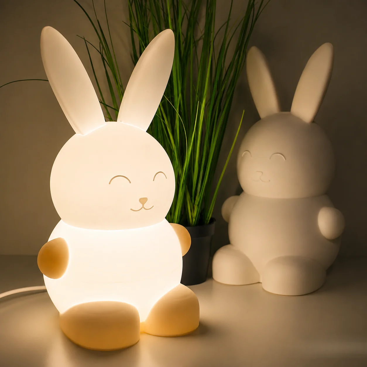 Premium 3D Printed Bunny Night Light
