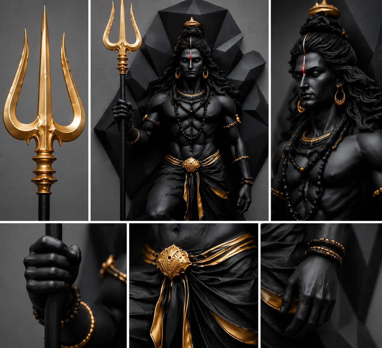 Premium 3D Printed Mahadev Wall Art